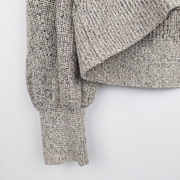 Me + Em Beige Knitted Jumper Womens Size M Approx 10-12 Balloon Sleeve - Picture 2 of 16